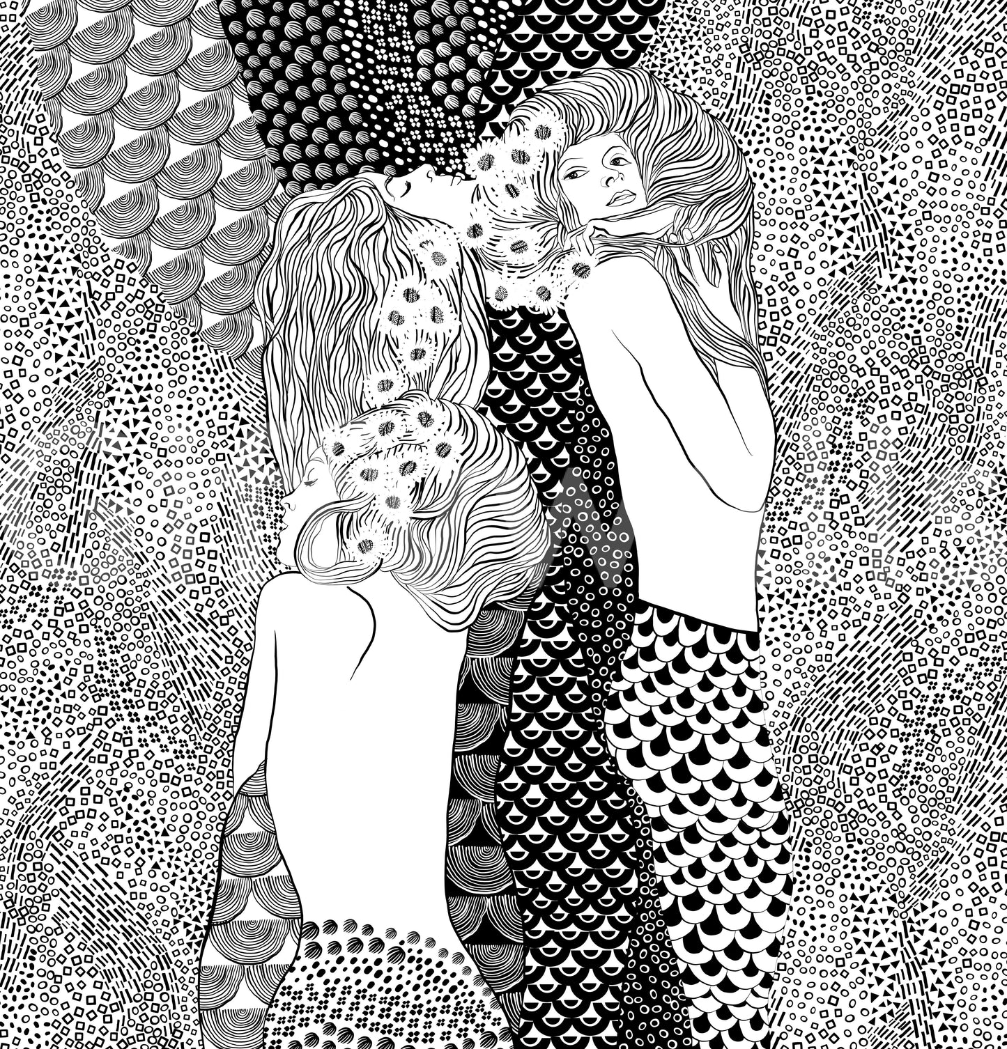 Water Serpents Wall Mural