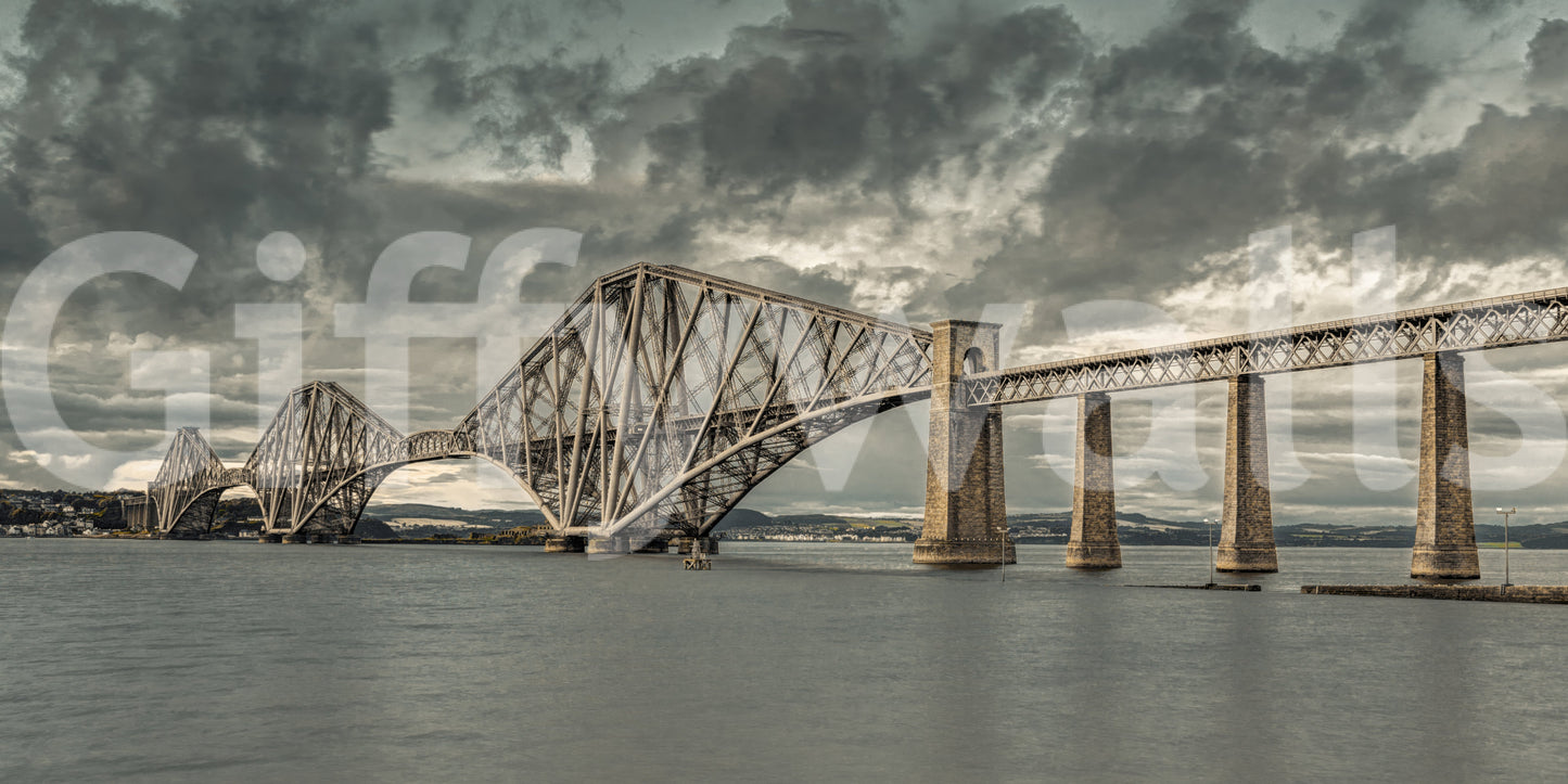 Historic Forth Rail Bridge View Wall Mural