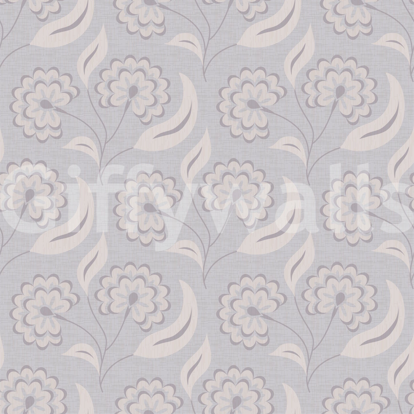 Serene Floral beige Wallpaper⁠