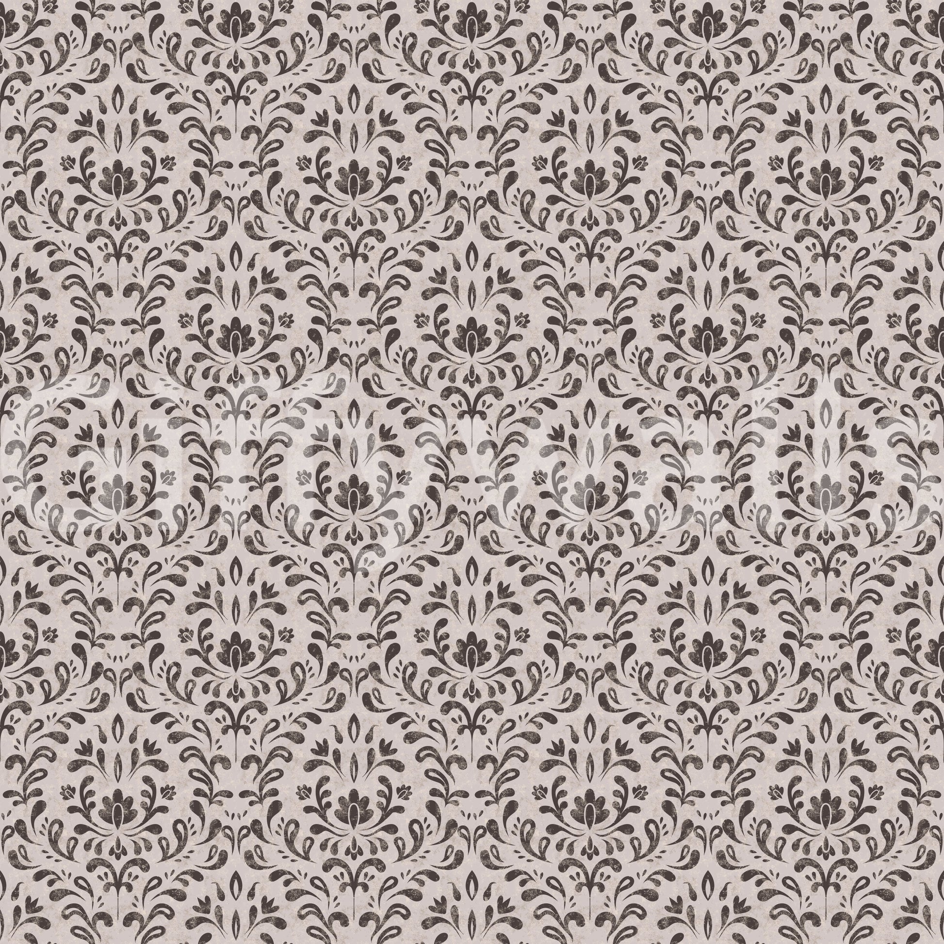 Classic damask wall mural for study room walls and quiet spaces