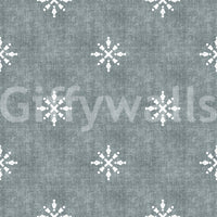 Calming blue wallpaper for a peaceful room feel.