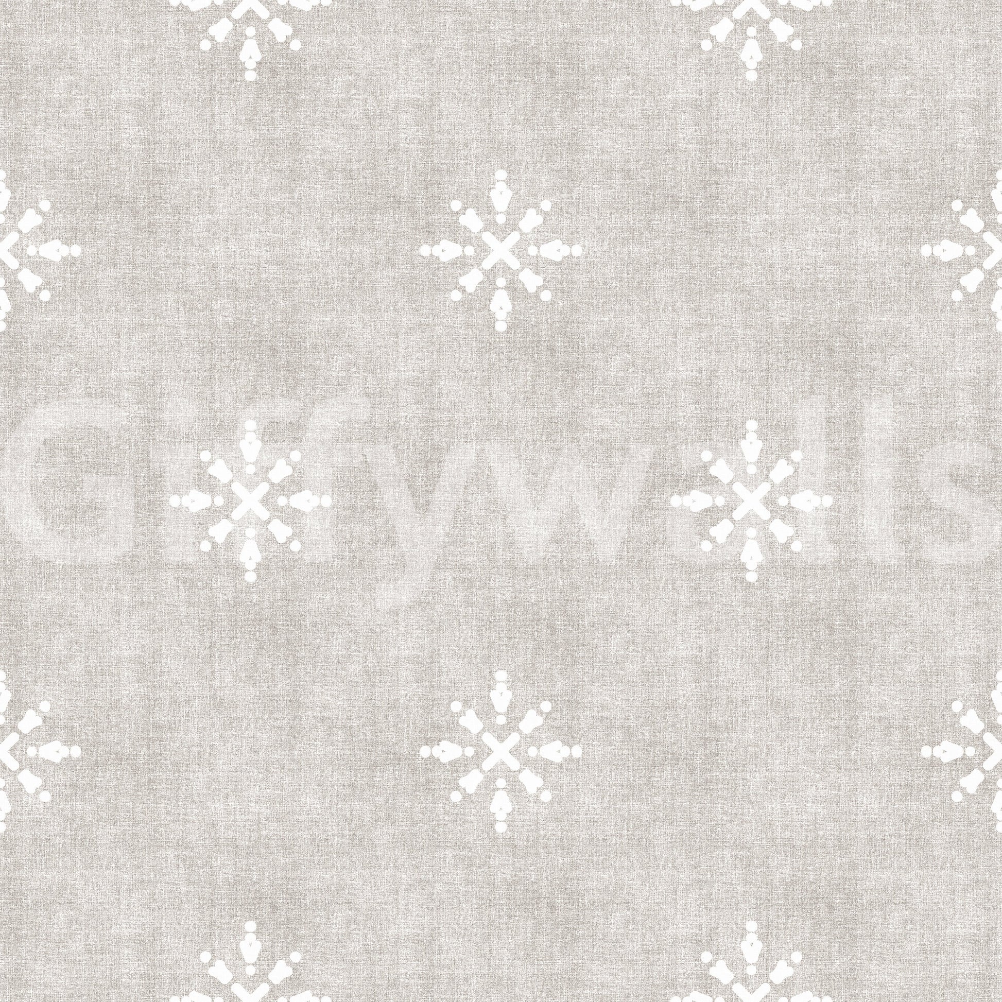 Neutral grey wallpaper for a clean modern look.