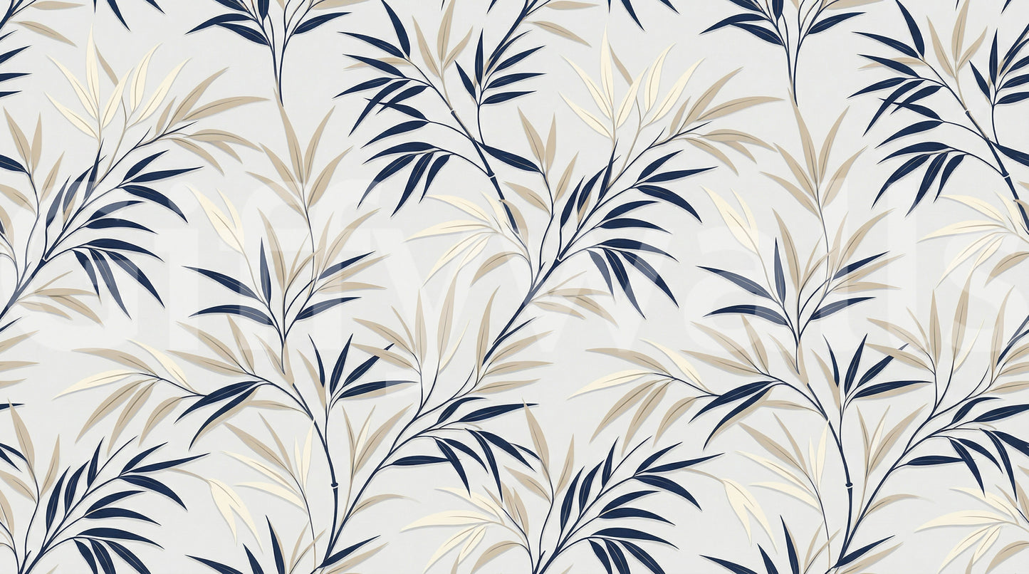 Serene Bamboo Whispers Wall Mural