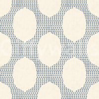 Light density shifts soften the rhythm of Beachy Boho Slate Blue Mosaic wallpaper.