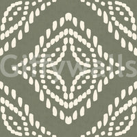 Tonal cream-and-green rhythm holding the Block Ornament Palm wallpaper, GD9673