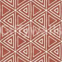 Three triangles share a single dot in the hexagonal grid of this mudcloth wallpaper., GD9724