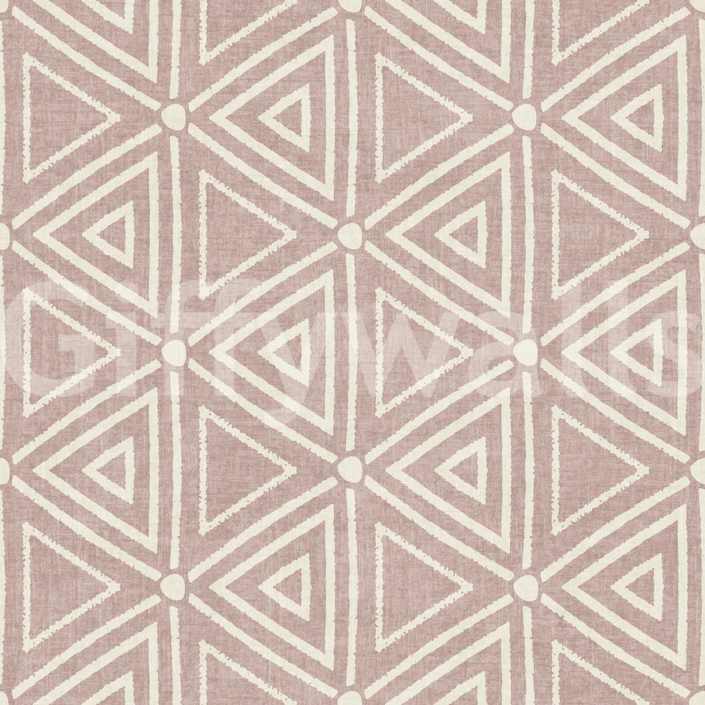 Repeating hexagons build a calm rhythm across this mudcloth triangle wallpaper.