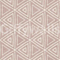 Repeating hexagons build a calm rhythm across this mudcloth triangle wallpaper.