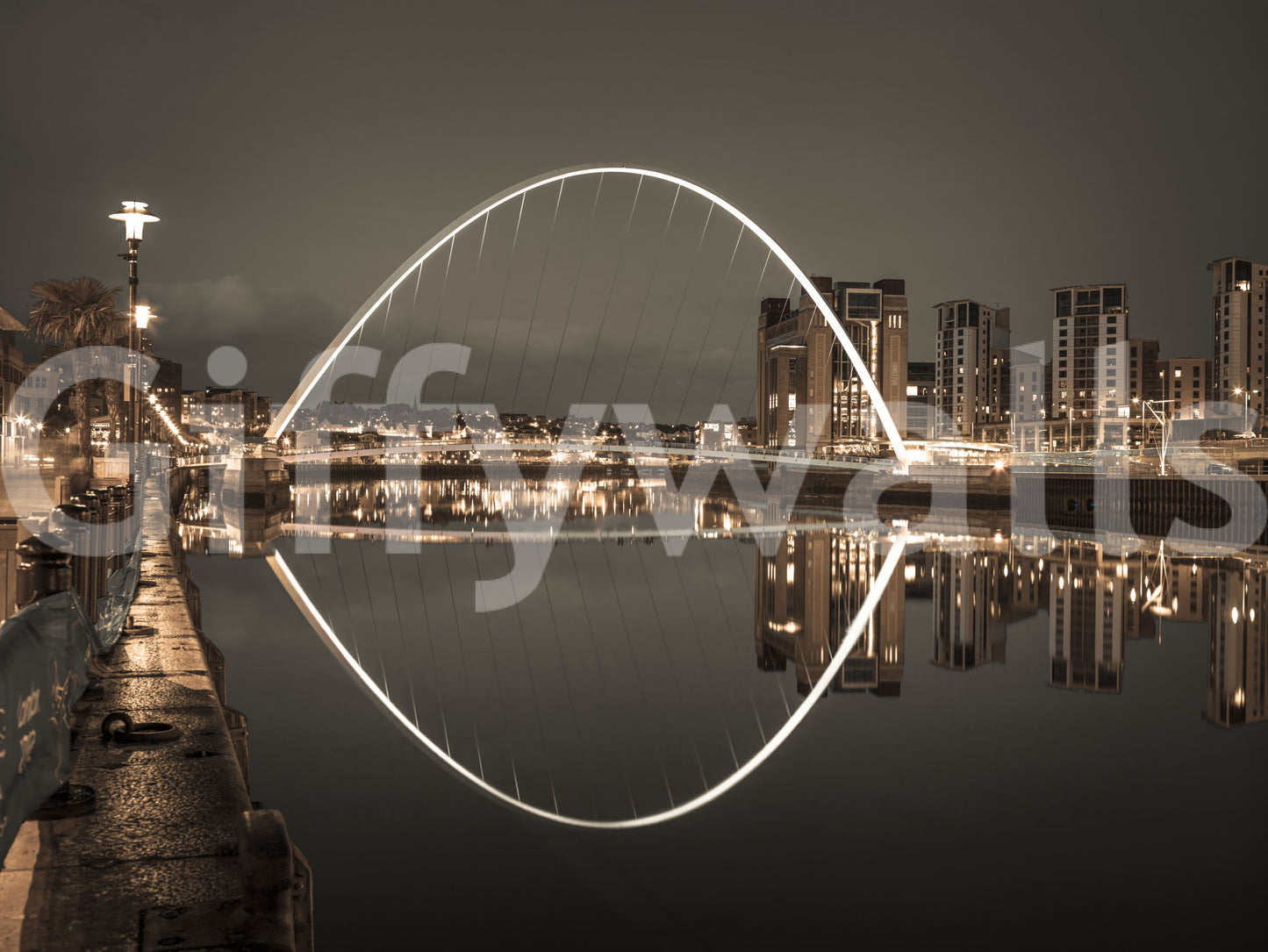 Archway of Light & Reflection Wall Mural