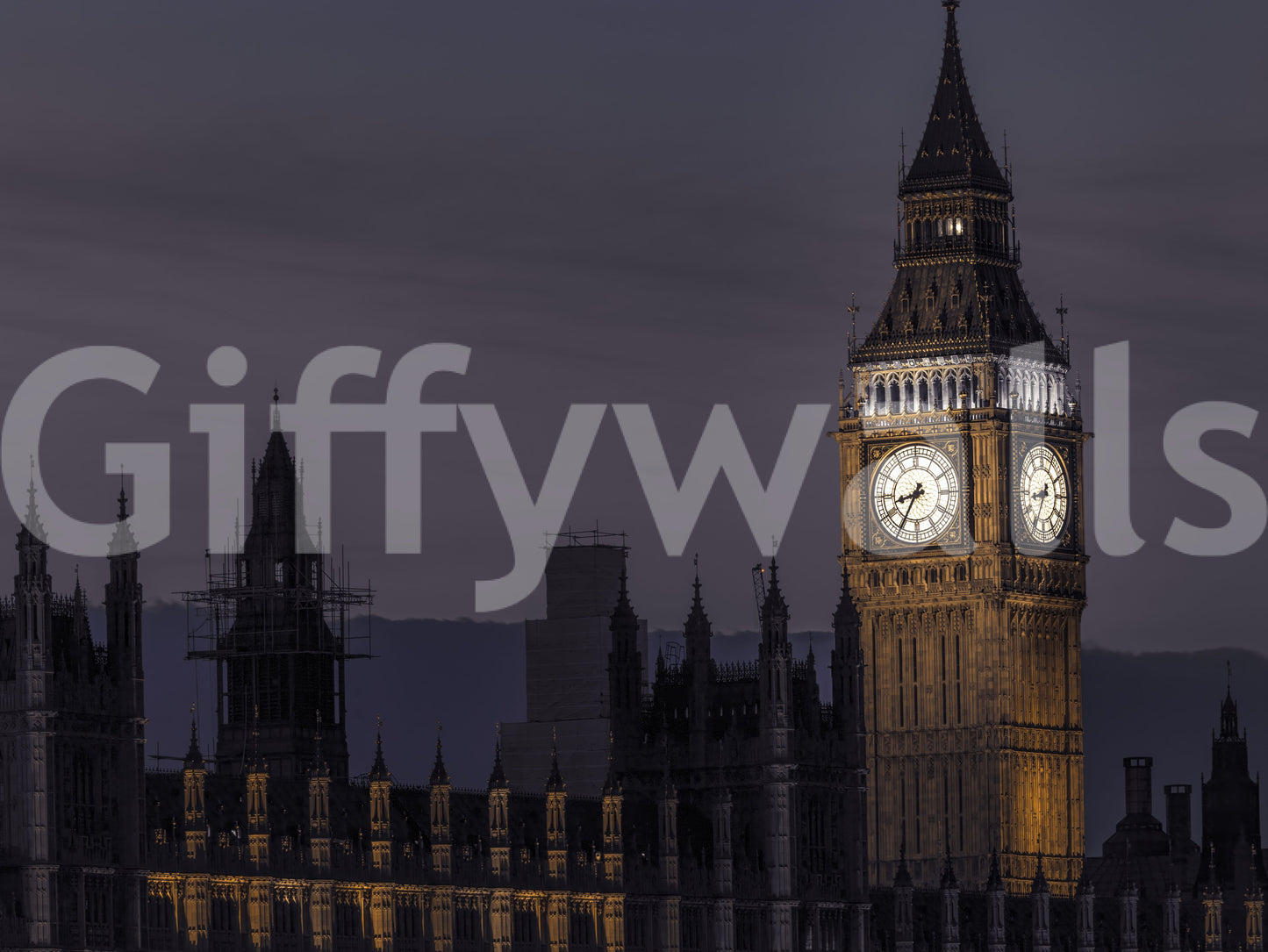 Twilight Over Big Ben Wall Mural