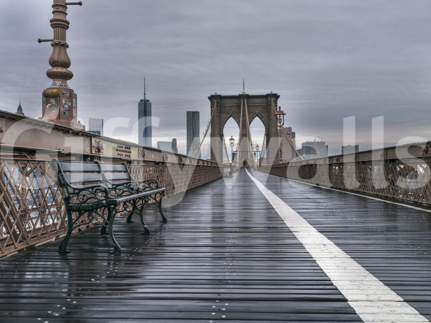 Brooklyn Bridge Serenity Wall Mural