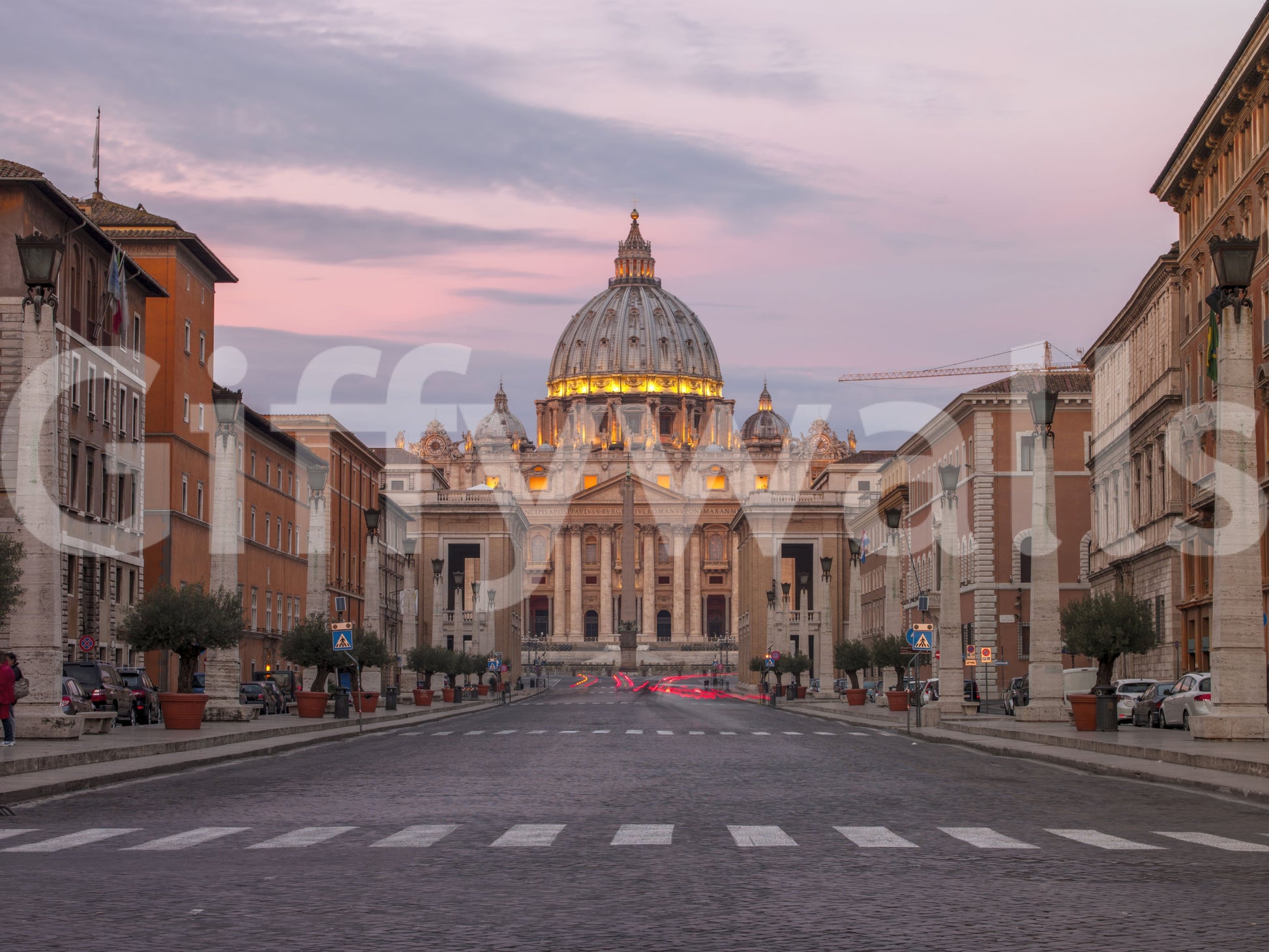 St. Peter's Basilica: Twilight Grandeur Wall Mural