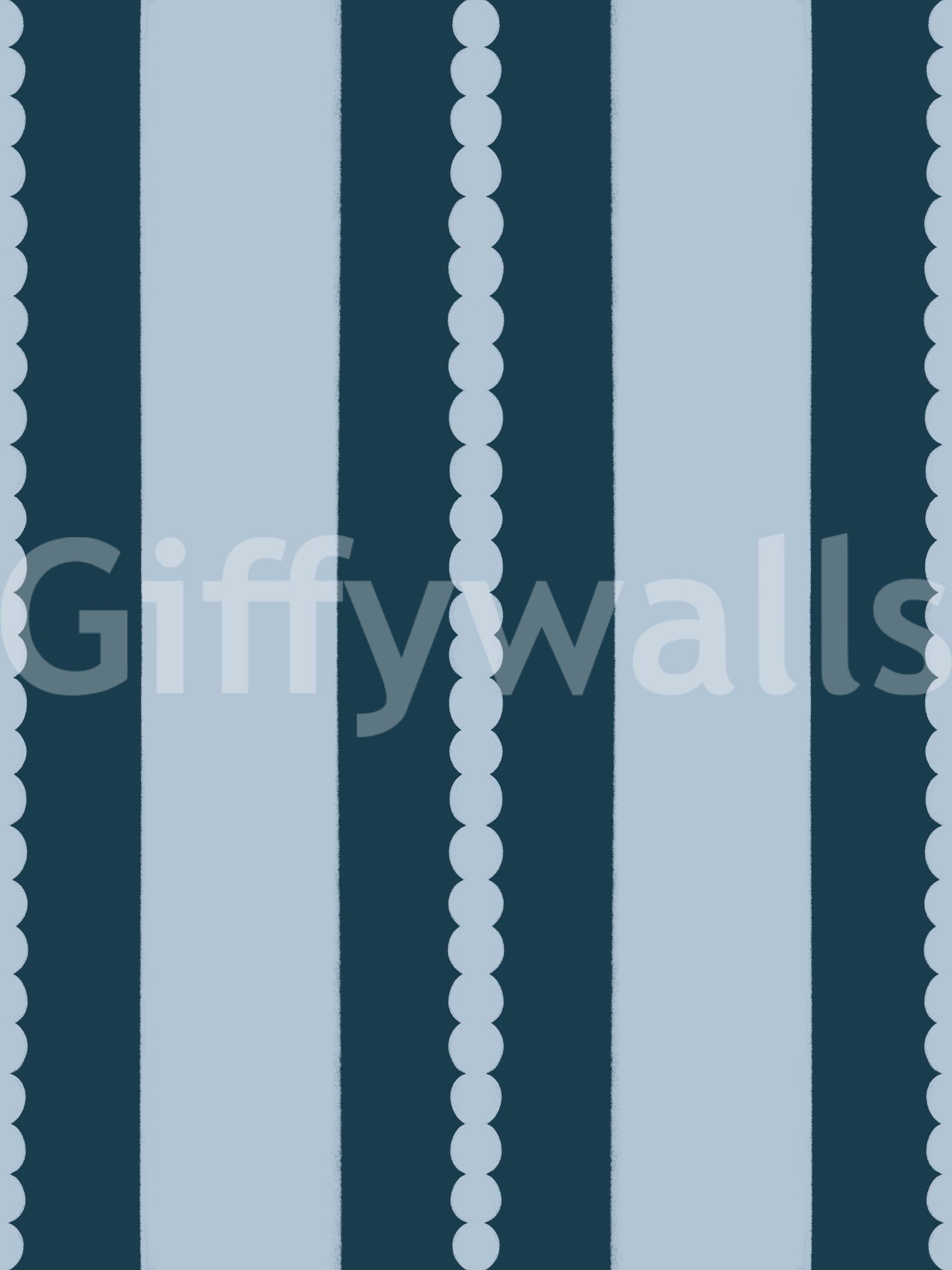 Scallop & Dot Vertical Harmony Wallpaper⁠
