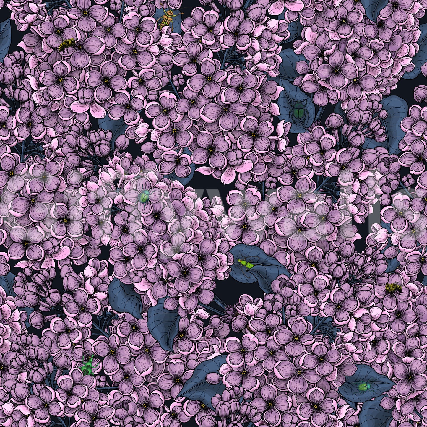 Violet Lilac garden Wallpaper⁠
