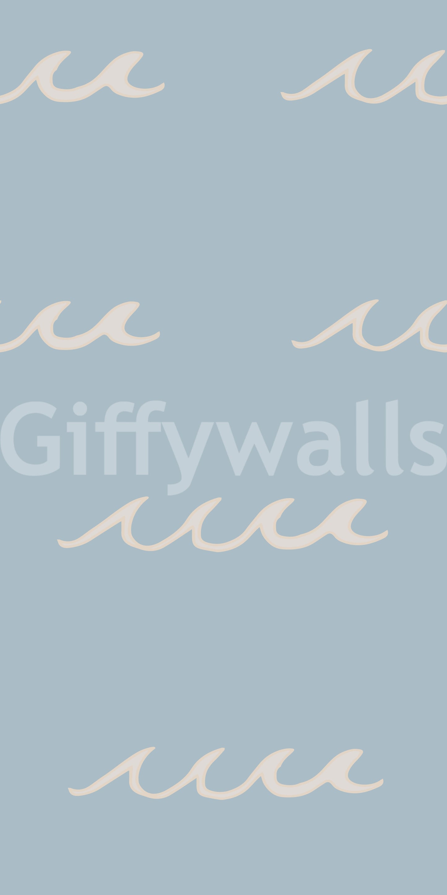 Calm seaside palette captured in this Soft Blue Wave wallpaper print.

