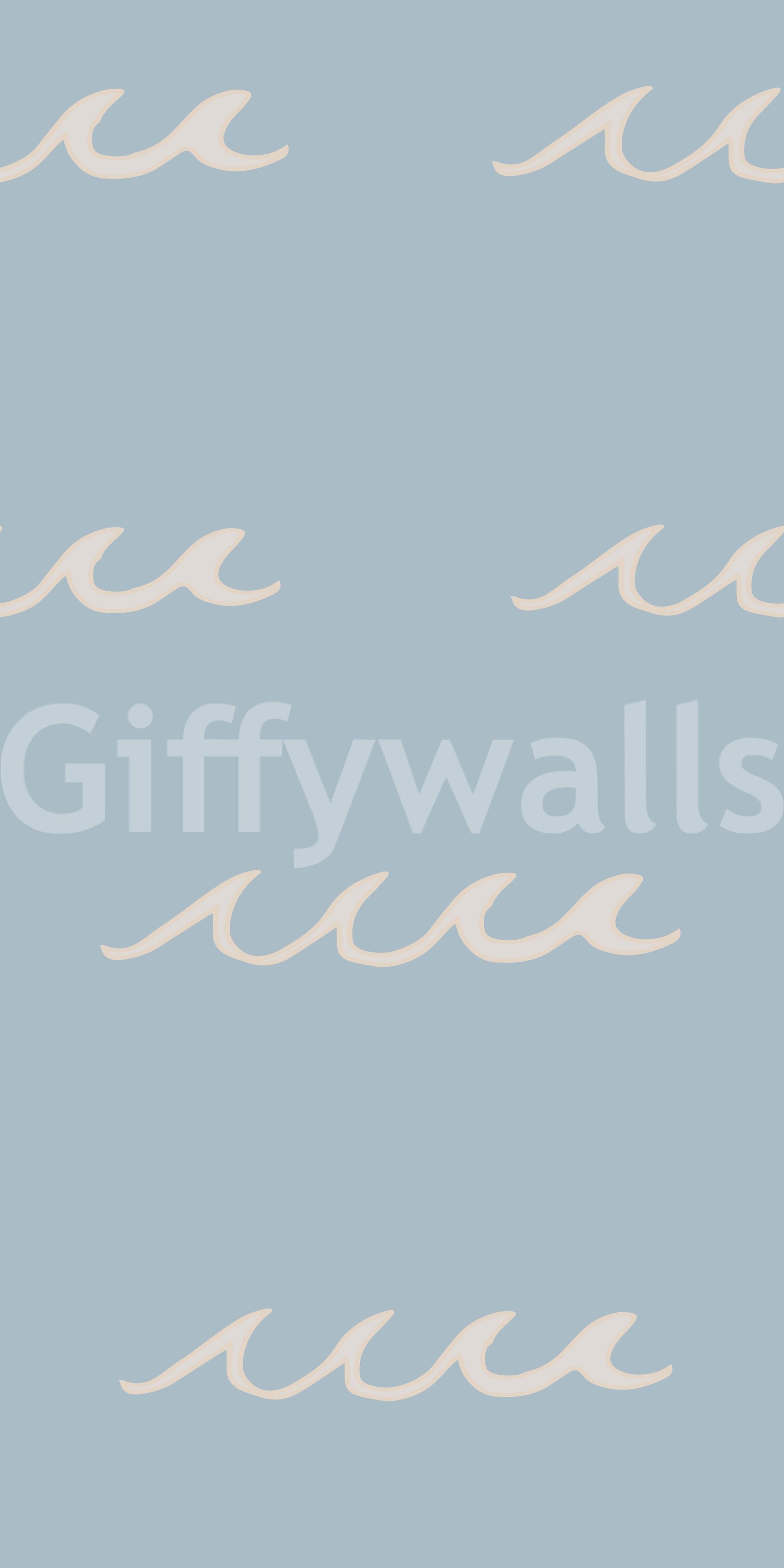 Calm seaside palette captured in this Soft Blue Wave wallpaper print.

