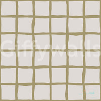 Contemporary boho wallpaper exhibiting irregular hand painted squares., GD9915