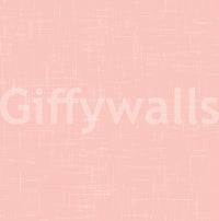 Tactile fabric motifs are featured across the blush pink linen wallpaper., GD9946