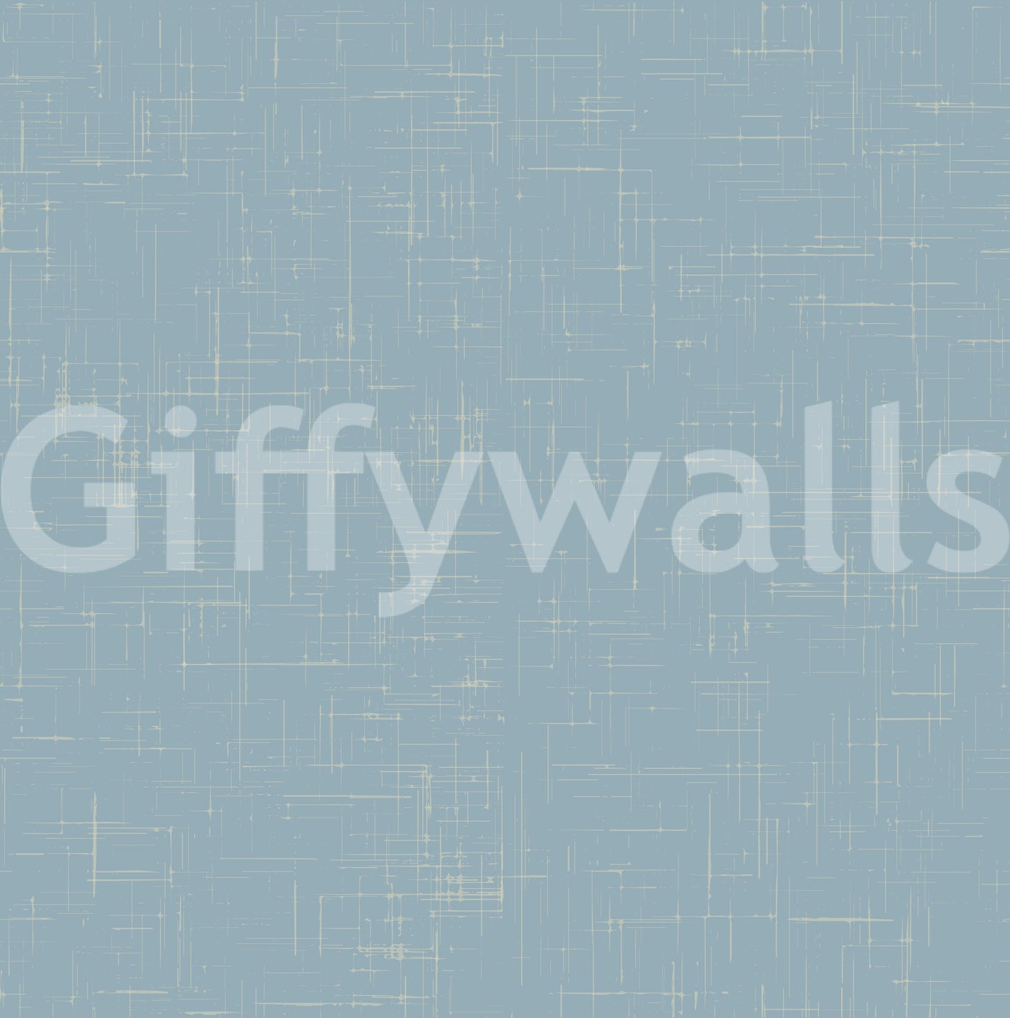 Detailed view of the woven fabric effect on a mid century wallpaper.