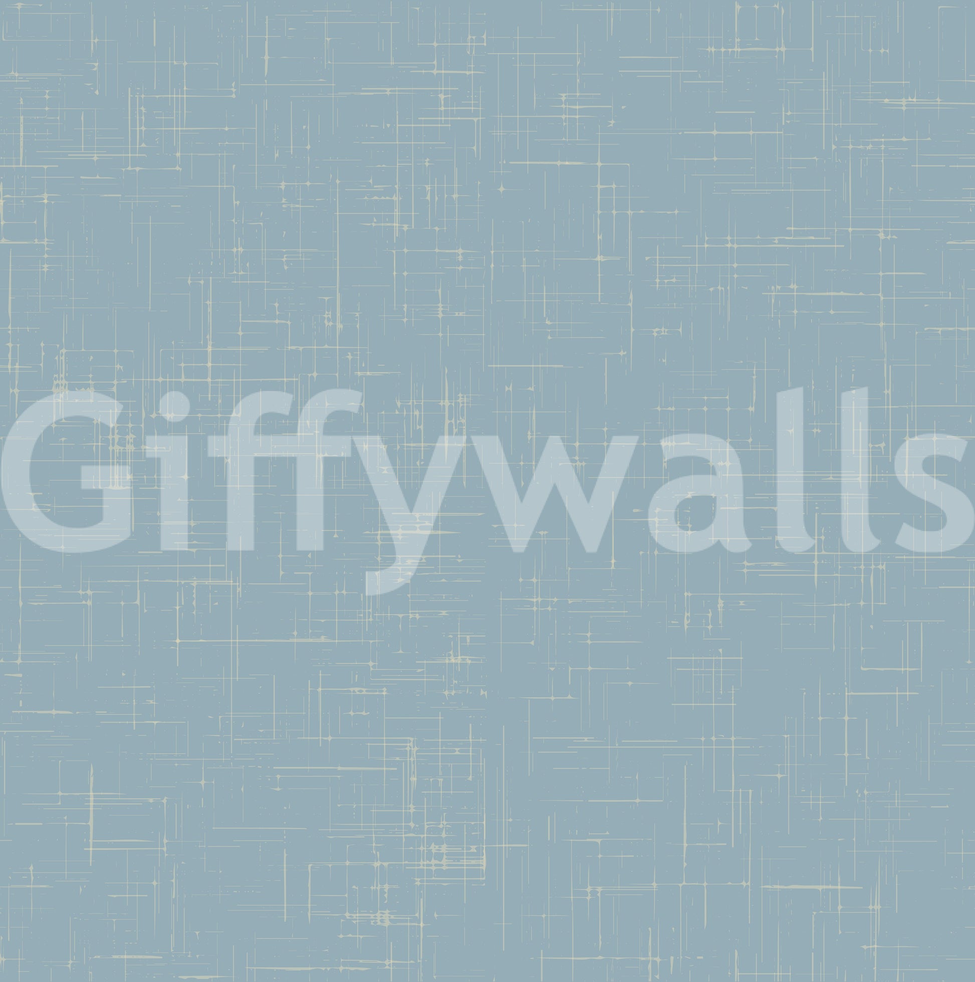 Detailed view of the woven fabric effect on a mid century wallpaper.