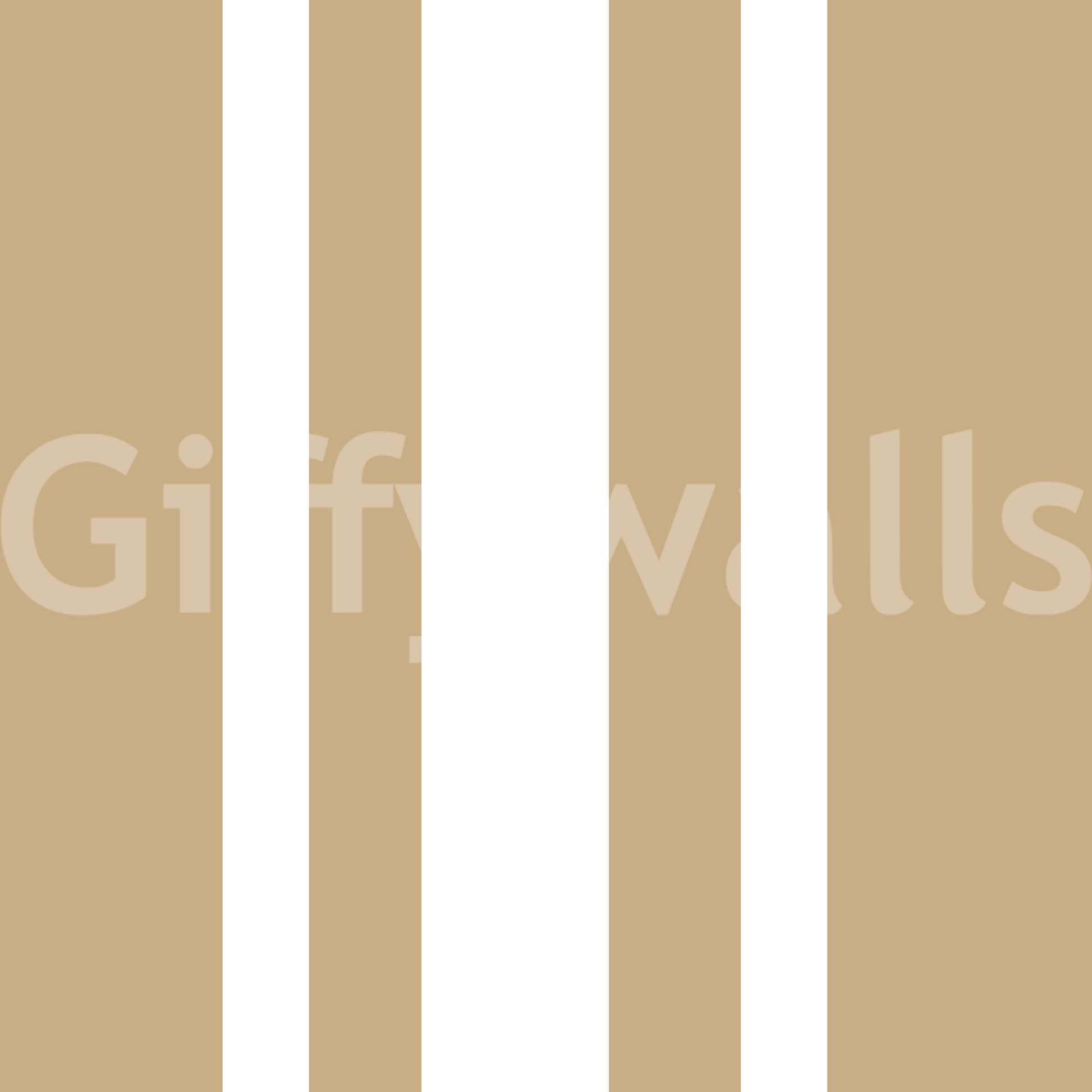 Close up of taupe ticking stripe neutral farmhouse wallpaper., GD9965