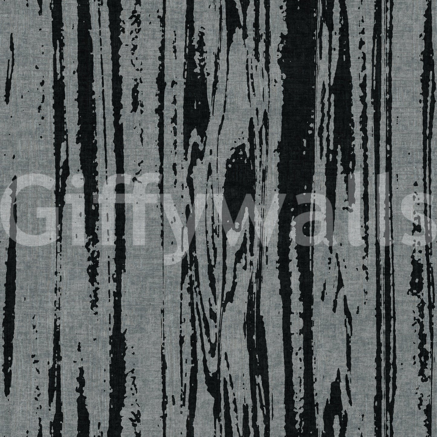 Charcoal grey abstract woodgrain wallpaper with organic vertical lines and texture.