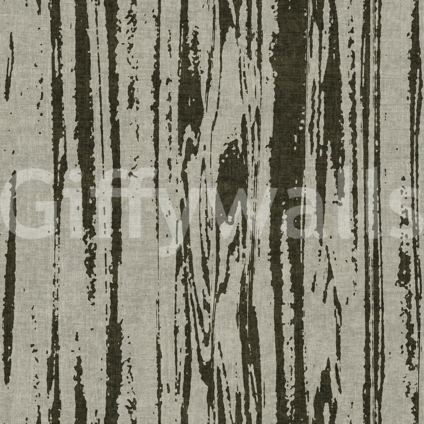 Woodgrain wallpaper showing abstract vertical grain texture in green and beige tones.