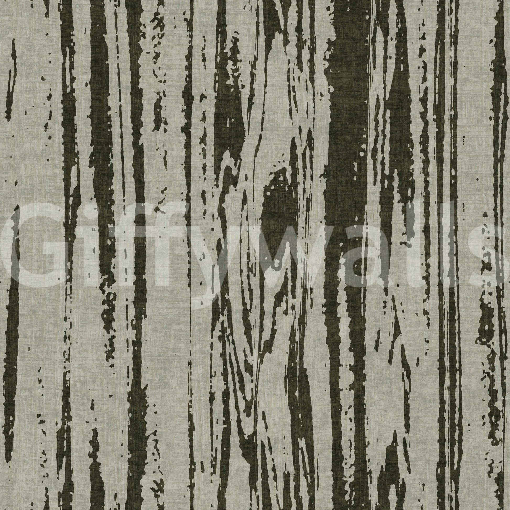 Woodgrain wallpaper showing abstract vertical grain texture in green and beige tones.