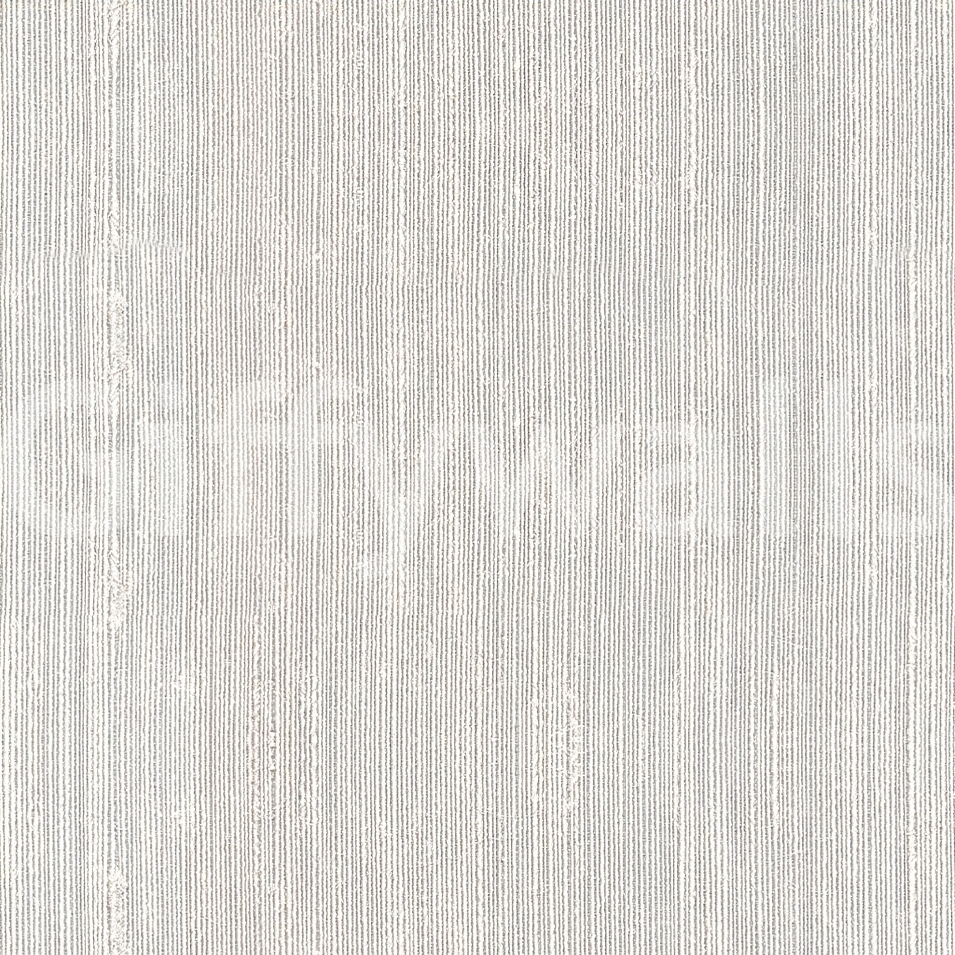 Vertical linen wallpaper in soft grey with fine weave striations., GD10236