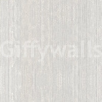 Vertical linen wallpaper in soft grey with fine weave striations., GD10236