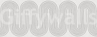  Pattern panel of subtle arch rhythm mural with nested rings in black tone., GD10291