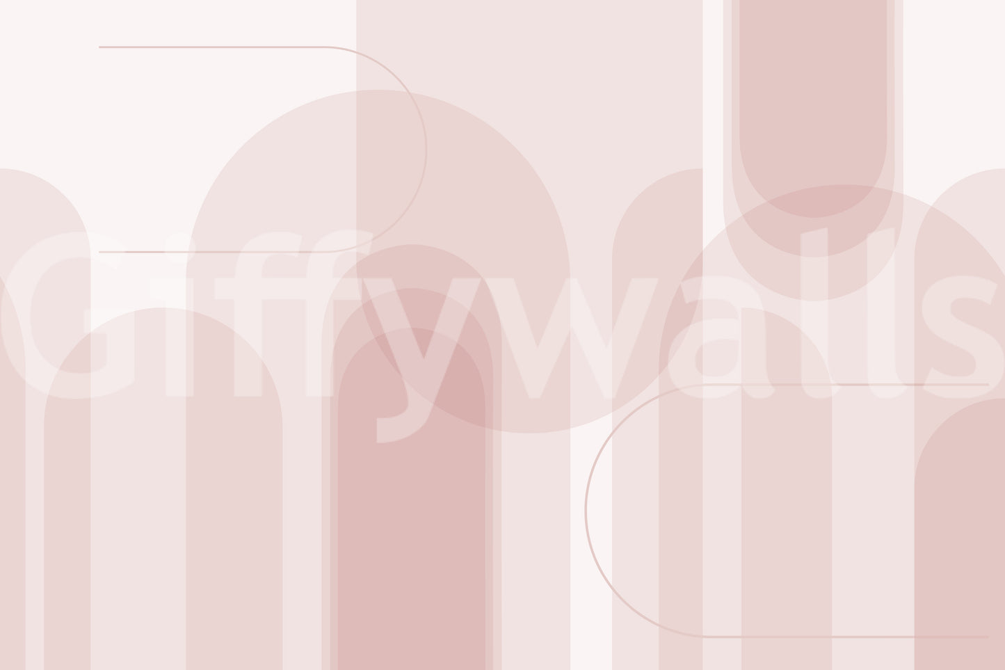 Blush Arc Flow Wall Mural