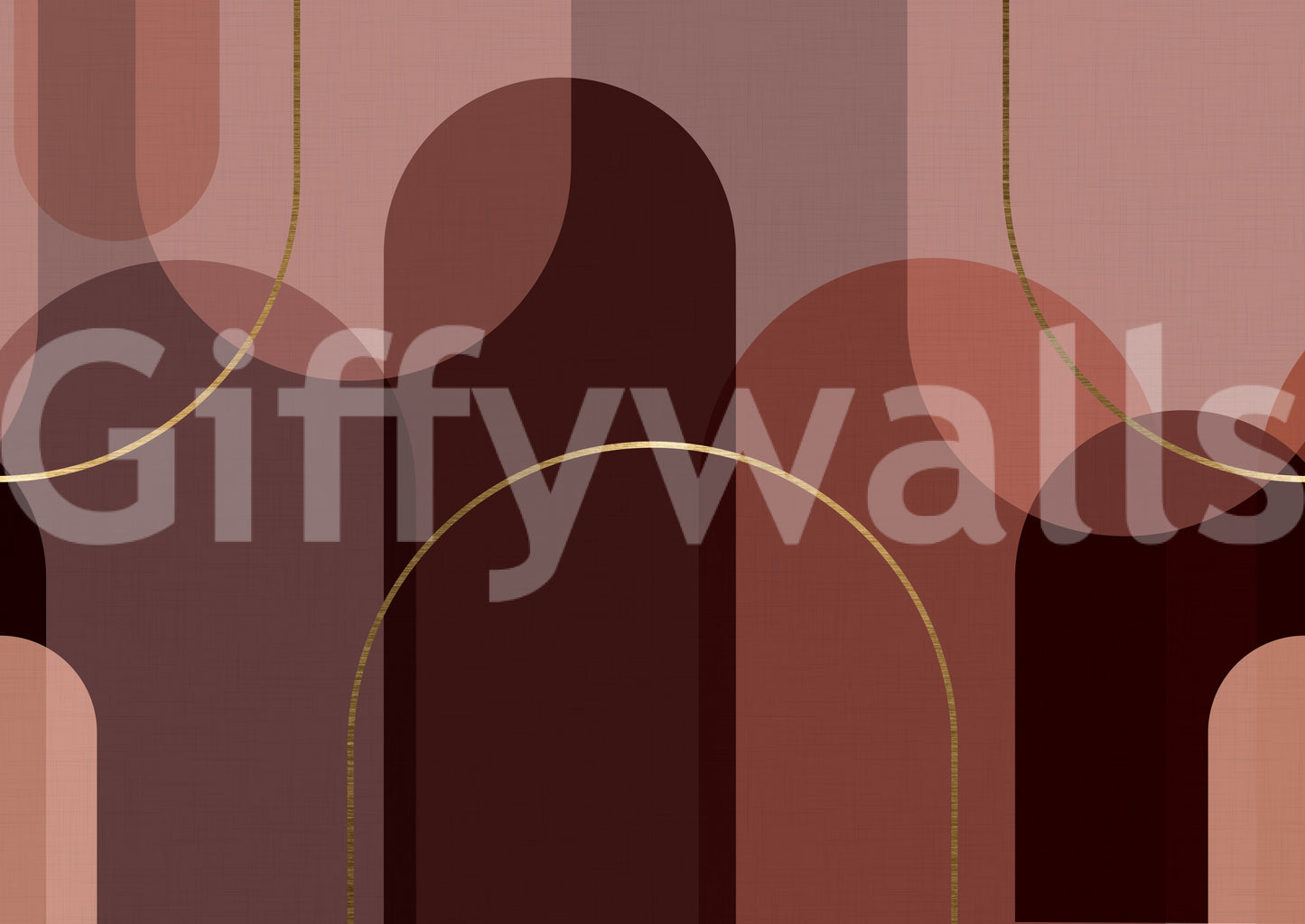 Golden Arc Serenity Wall Mural