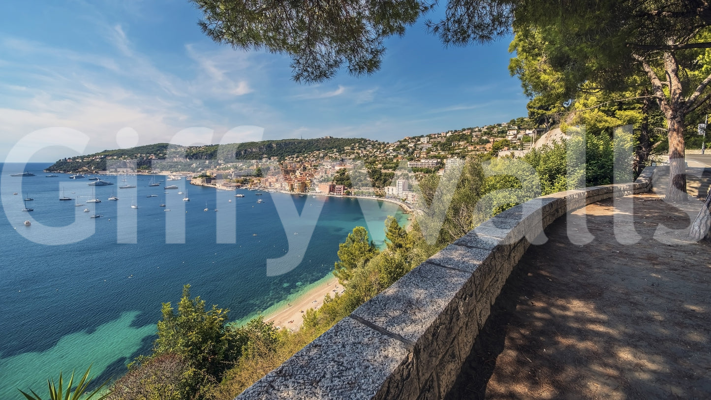 Villefranche-sur-Mer Coastal Escape Wall Mural