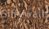 Ettore Grain wall mural with brown and tan wood grain pattern., GD10371