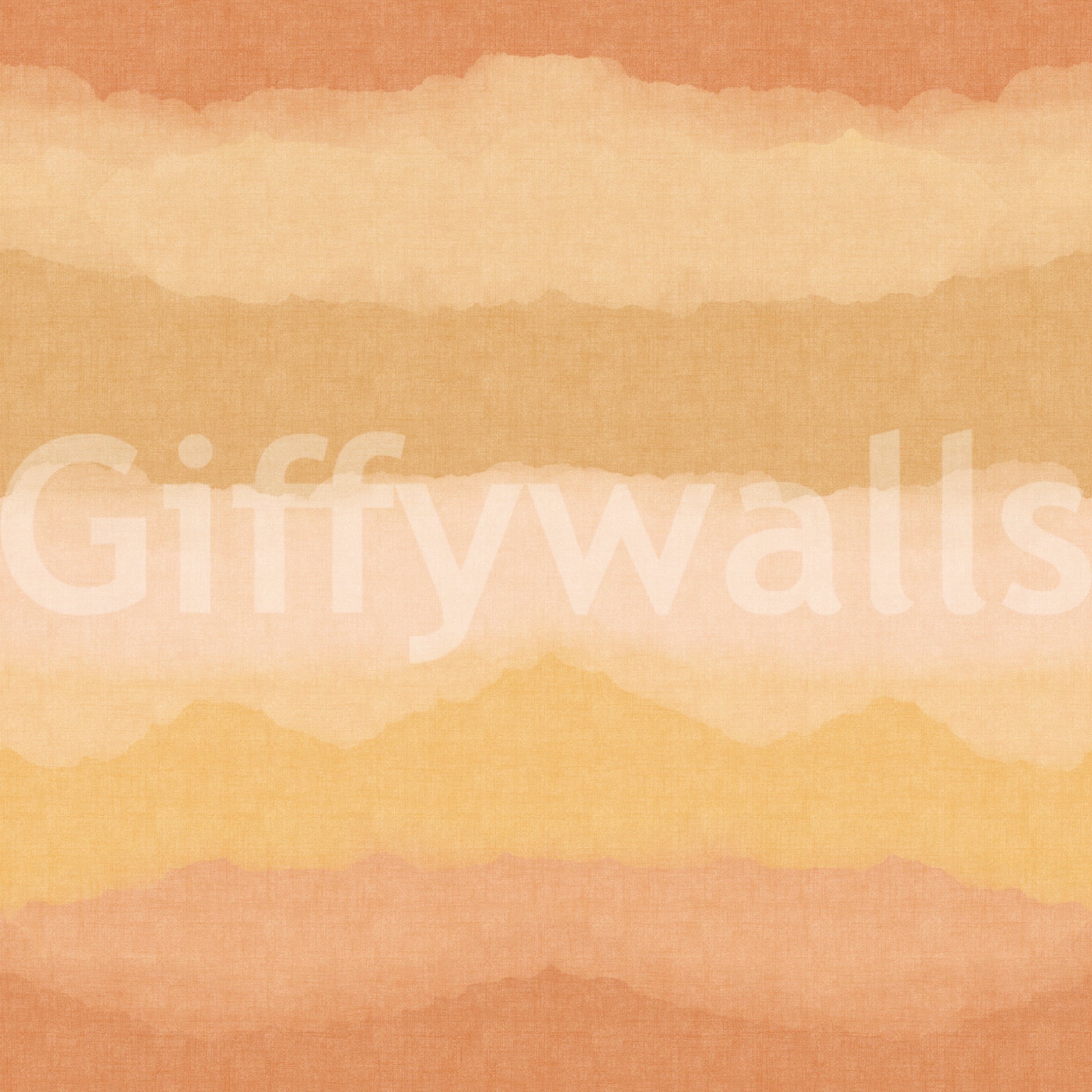 Watercolour ombre gradient wallpaper with orange golden and blush colour bands., GD10413