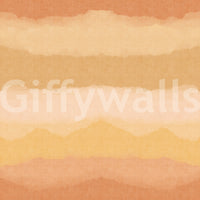 Watercolour ombre gradient wallpaper with orange golden and blush colour bands., GD10413