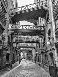 Cobblestone alley architecture texture in Historic London Walkways wall mural., GD10447