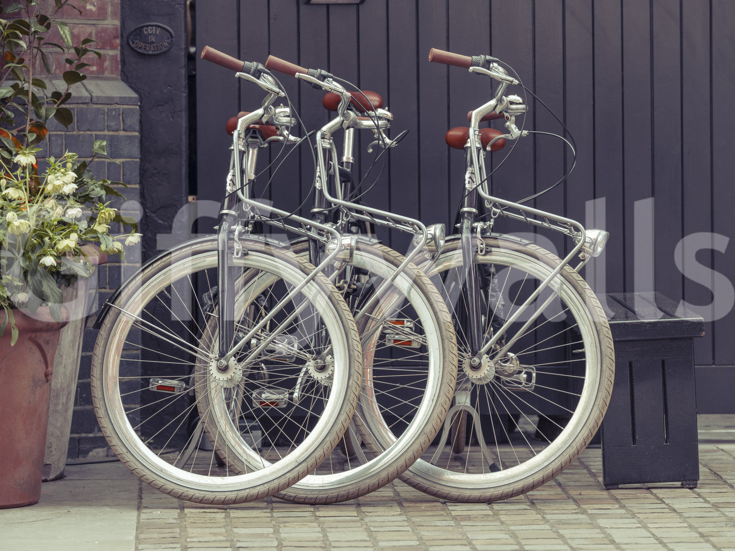Vintage Urban Cycles Wall Mural