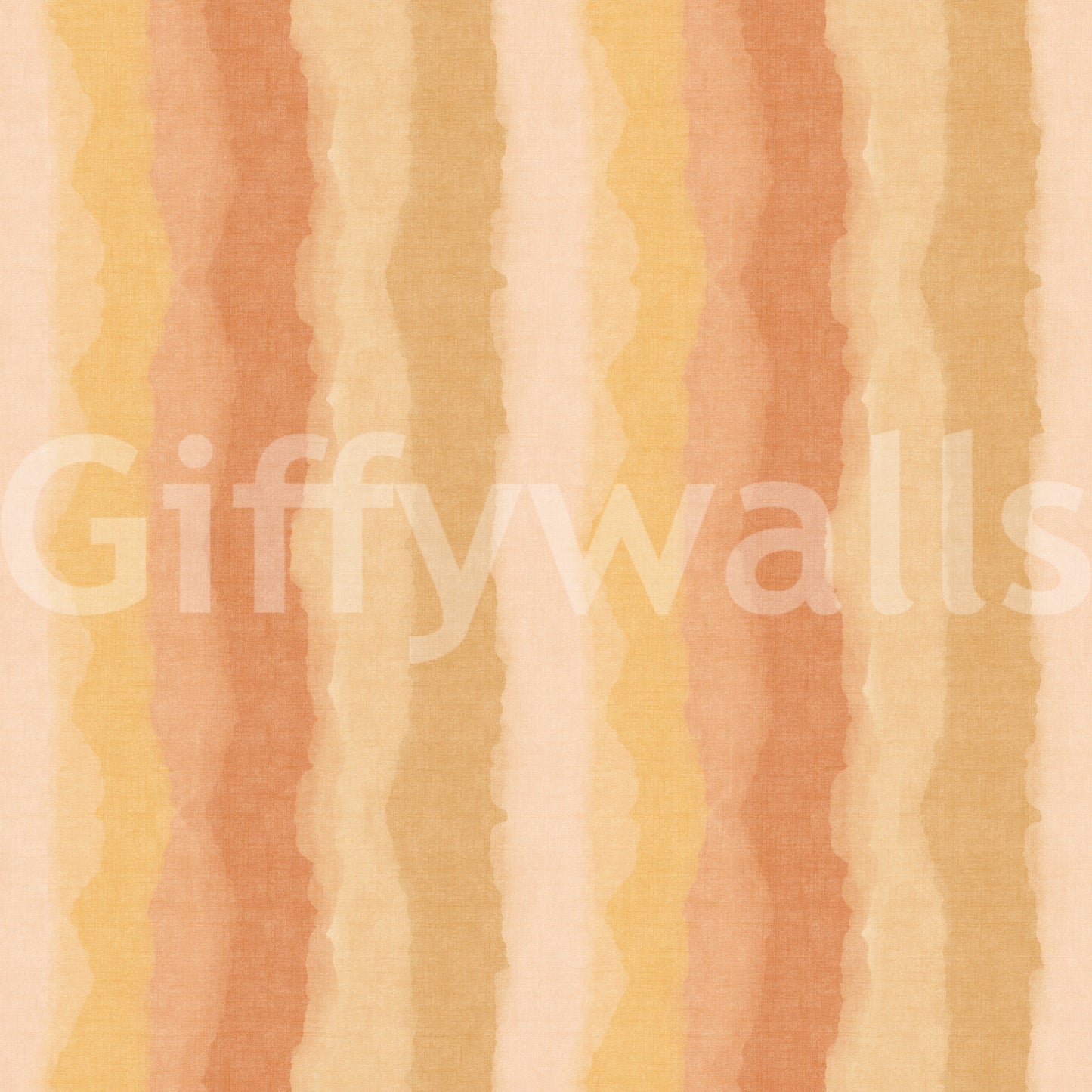 Relax Sunny Painted Stripes Wallpaper in warm peach tones., GD10515