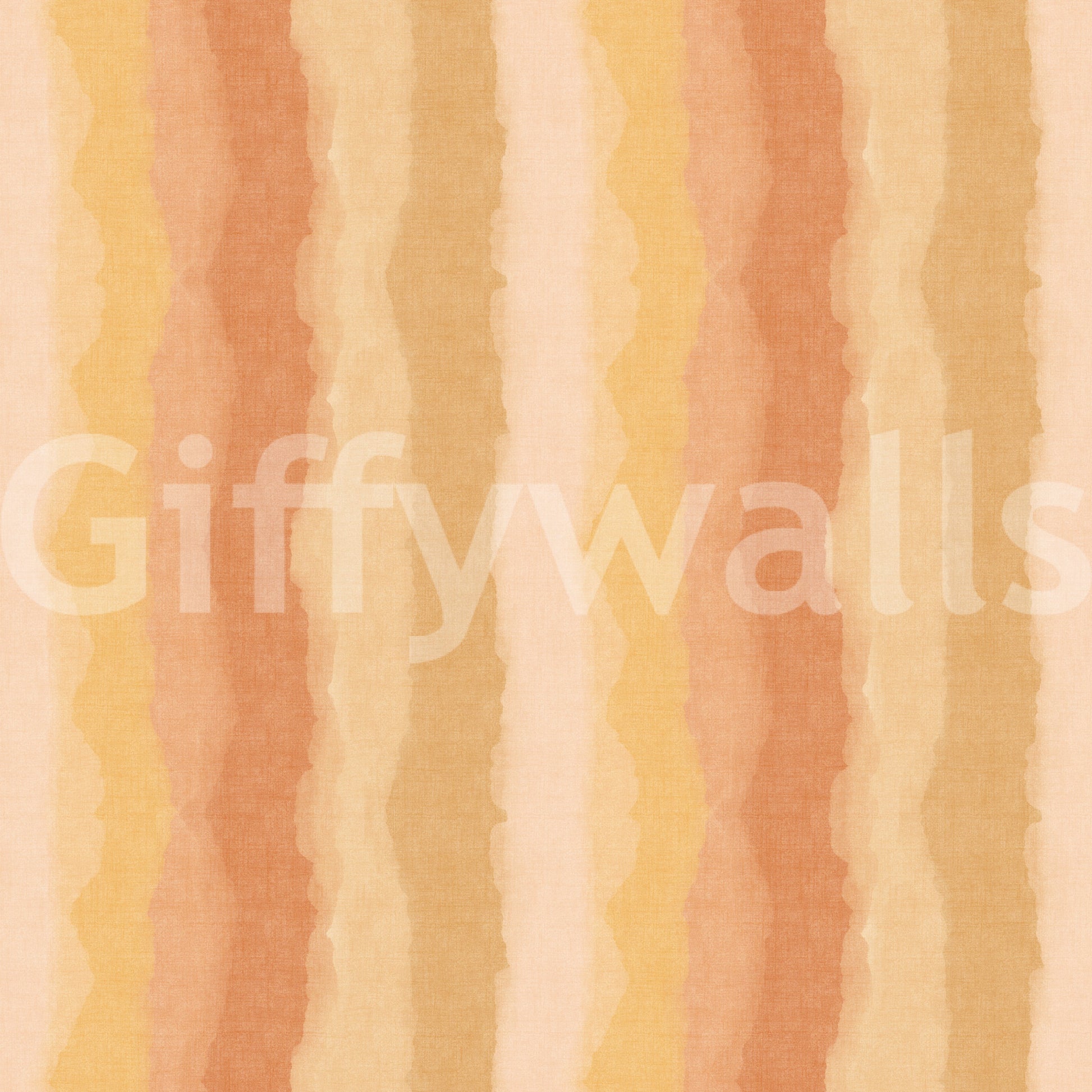 Relax Sunny Painted Stripes Wallpaper in warm peach tones., GD10515