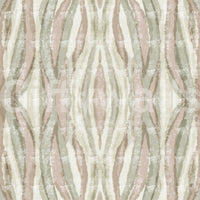 Neutral toned striped wallpaper with textured mauve and olive bands., GD10530