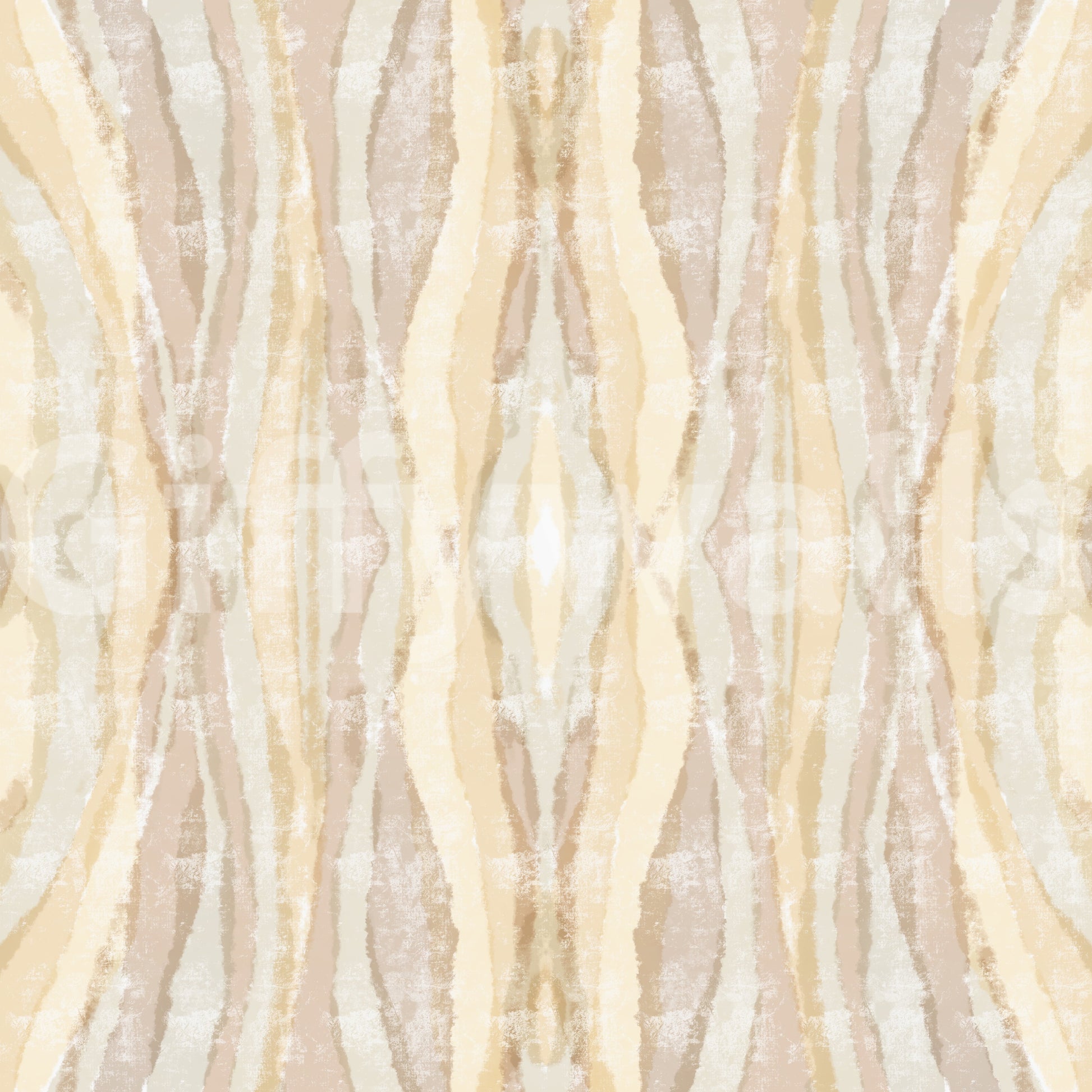 Earthen rhythm shibori stripes wallpaper in gold taupe and cream., GD10531