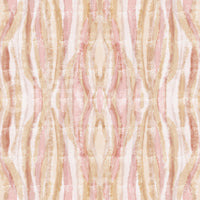 Soft whisper ikat waves wallpaper in blush pink rose and gold., GD10532