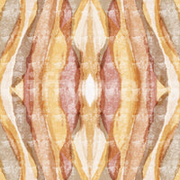 Golden rhythm abstract stripes wallpaper in amber rose and cream., GD10533
