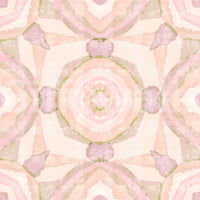 Watercolour kaleidoscope wallpaper with Pastel lavender and cream tones., GD10535