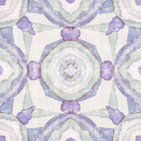 Watercolour mandala wallpaper in muted lavender and sage gray tone., GD10537