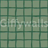 Grid wallpaper with Wavy vertical and horizontal green lines forming.