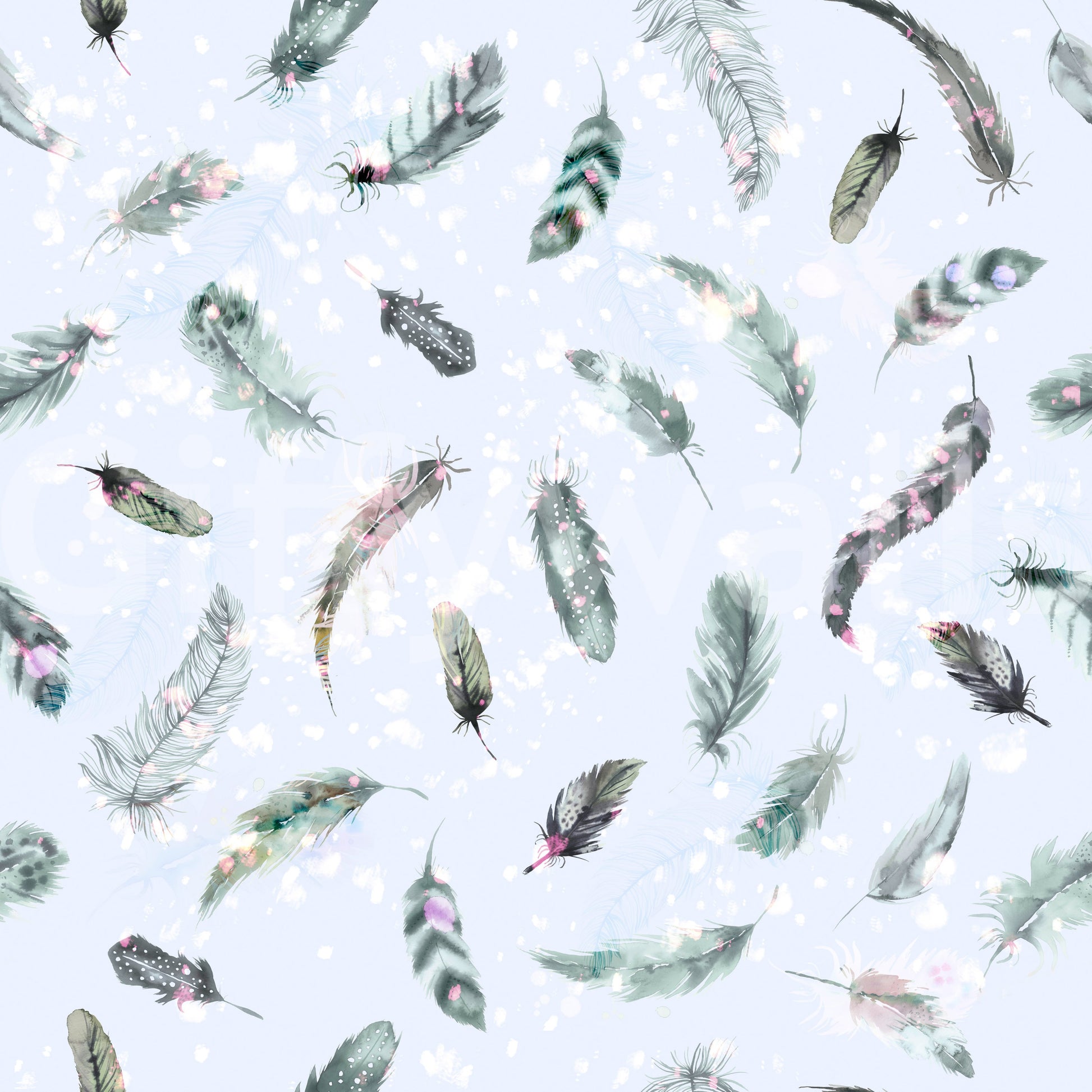 Ethereal Feather Dance Wallpaper⁠