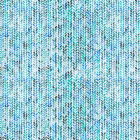 Aqua and blue watercolour knit cascade wallpaper with vertical leaf columns.
